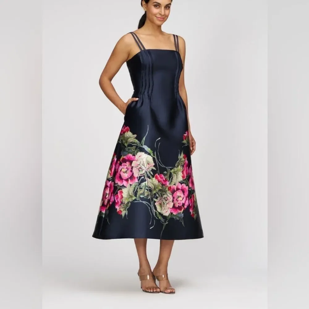 Kay Unger Margot Tea Length Dress - Picture 2 of 16